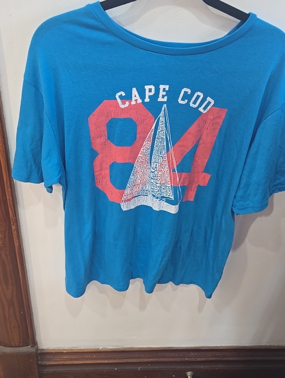 Chaser Women's Short-Sleeve Cape Cod Graphic Tee in Blue